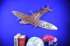 Spitfire clock. wooden for sale  Delivered anywhere in UK