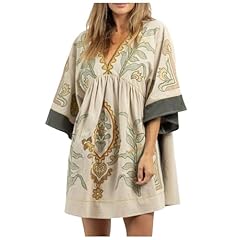 Womens embroidered dress for sale  Delivered anywhere in UK