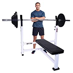 Deltech Fitness Flat Olympic Weight Bench, used for sale  Delivered anywhere in USA 