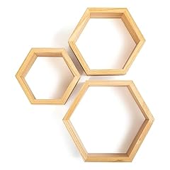 Hexagon shelves natural for sale  Delivered anywhere in USA 