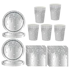 Pcs silver party for sale  Delivered anywhere in UK