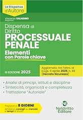 Dispensa procedura penale usato  Spedito ovunque in Italia 
