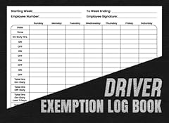 Driver exemption log for sale  Delivered anywhere in USA 