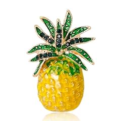 Pineapple brooch yellow for sale  Delivered anywhere in UK