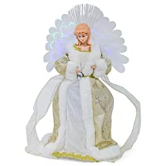Roman 133851 Inc Tree Topper-LED-Angel with Fiber Optic for sale  Delivered anywhere in USA 