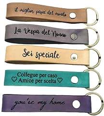 Portachiavi cuoio personalizza usato  Spedito ovunque in Italia 