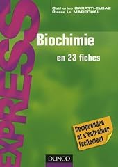 Biochimie 23 fiches d'occasion  Livré partout en France