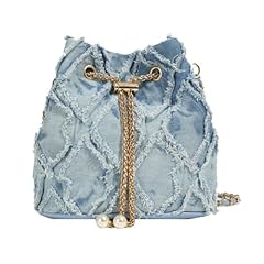 Small denim bucket for sale  Delivered anywhere in USA 