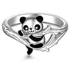 Silver panda ring for sale  Delivered anywhere in USA 