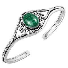 Natural malachite cuff for sale  Delivered anywhere in USA 