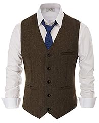 Men check waistcoat for sale  Delivered anywhere in UK