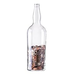 Glass money bottle for sale  Delivered anywhere in UK