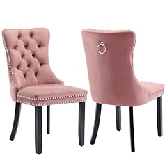 Pink velvet dining for sale  Delivered anywhere in USA 