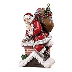 Napco Santa Claus Climbing Down the Chimney with Presents for sale  Delivered anywhere in USA 