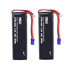 2pcs 7.4v 2700mah for sale  Delivered anywhere in Ireland