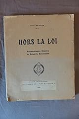 Loi extraordinaire histoire d'occasion  Livré partout en France