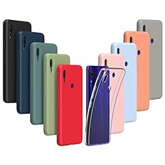 Iuveruln 10X Cover per Xiaomi Redmi Note 7/Note 7 PRO, Custodia in TPU Tinta Unita Silicone Morbido, Cover Ultra Sottile AntiGraffio e Antiurto (Trasparente+9 Colori) usato  Spedito ovunque in Italia 