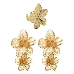 Orecchini fiori lunghi usato  Spedito ovunque in Italia 