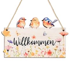 Willkommen schild frühlings gebraucht kaufen  Wird an jeden Ort in Deutschland