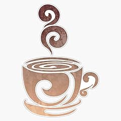 Watercolor coffee vinyl for sale  Delivered anywhere in USA 