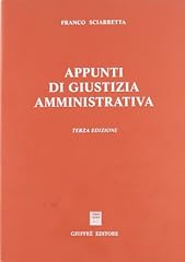 Appunti giustizia amministrati usato  Spedito ovunque in Italia 