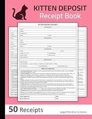 Kitten deposit receipt for sale  Delivered anywhere in UK