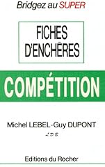 Fiches enchères bridge d'occasion  Livré partout en France