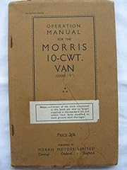 Operation manual morris for sale  Delivered anywhere in UK