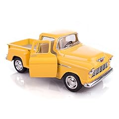 Used, Yellow 1955 Chevy Stepside Pick-Up Die Cast Collectible for sale  Delivered anywhere in USA 