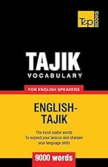 Tajik vocabulary english for sale  Delivered anywhere in USA 