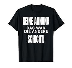 Ahnung schicht shirt gebraucht kaufen  Wird an jeden Ort in Deutschland