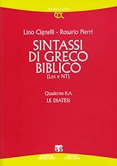 Sintassi greco biblico usato  Spedito ovunque in Italia 