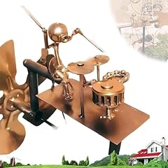 Handmade metal drummer usato  Spedito ovunque in Italia 