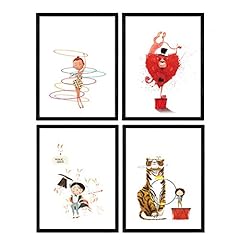 Affiches cirque illustrations. d'occasion  Livré partout en France