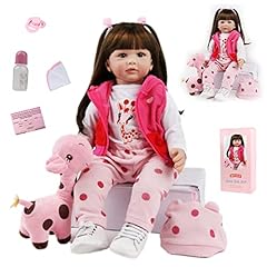 Used, SYP 24 Inch 60 cm Reborn Baby Doll Girl Soft Vinyl Silicone Realistic Toddler Newborn Doll Reborn Babies Birthday Xmas Gift for sale  Delivered anywhere in Canada
