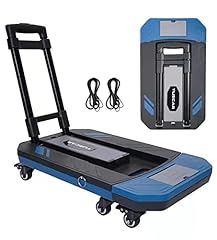 FIXNOW Folding Hand Truck, Max 220lbs Heavy Duty Luggage Cart with 6 Rotate Wheels, Utility Foldable Dolly for Luggage, Travel, Moving, Shopping, Office Use for sale  Delivered anywhere in Canada