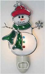 Stain glass snowman for sale  Delivered anywhere in USA 
