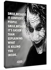 Joker smile photo for sale  Delivered anywhere in UK