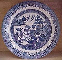 Churchill Willow Pattern 20cm Plate for sale  Delivered anywhere in UK