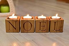 Wood christmas candle for sale  Delivered anywhere in USA 