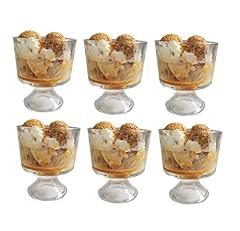 Footed glass trifle for sale  Delivered anywhere in UK