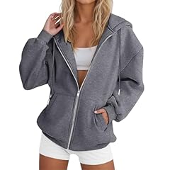 Grey zip hoodie for sale  Delivered anywhere in USA 