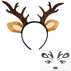 Brown antlers headband for sale  Delivered anywhere in UK