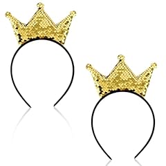 Pcs sequin crown for sale  Delivered anywhere in USA 