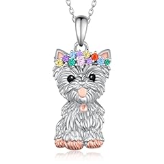 Yorkie necklace 925 for sale  Delivered anywhere in USA 