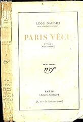 Paris vécu 2me d'occasion  Livré partout en France