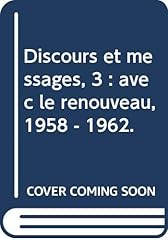 Discours messages renouveau d'occasion  Livré partout en France