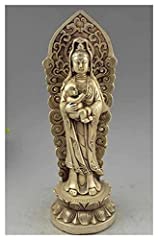 Bodhisattva Avalokiteśvara Figurine China Buddhism Silver Pray Bless Kid Boy GuanYin Kwan-yin Goddess Buddha Statue Guanyin Statue for sale  Delivered anywhere in Canada