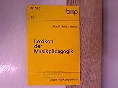 Lexikon der musikpädagogik d'occasion  Livré partout en Belgiqu