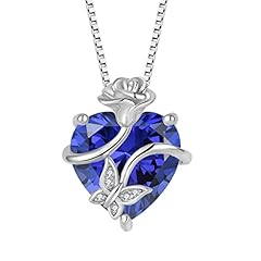 Heart tanzanite necklace for sale  Delivered anywhere in UK